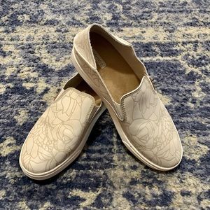 Women’s Olukai Leather Slip On Sneakers